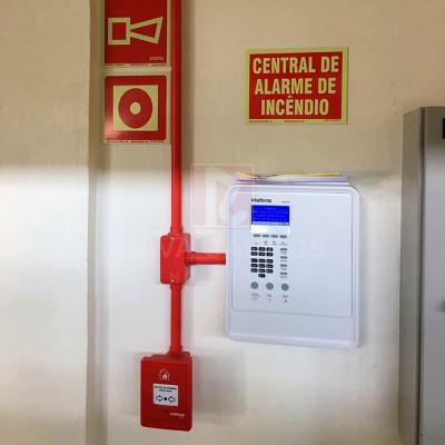 Instalação de alarme de incendio