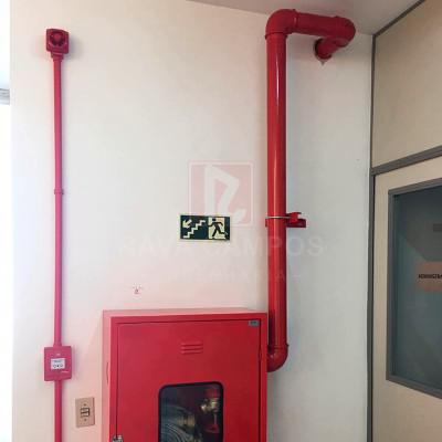 Instalação hidrante