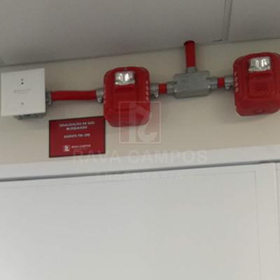 Instalação de sistema de alarme de incêndio